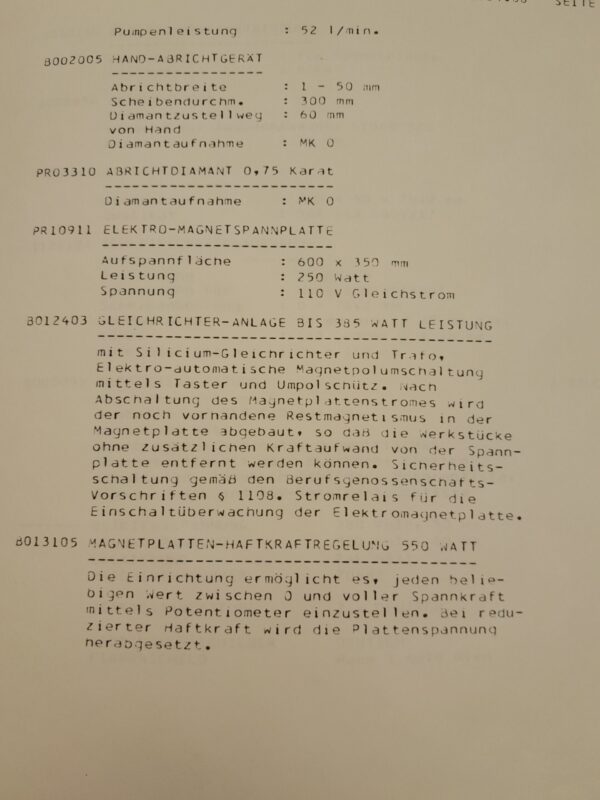 Gebrauchte Flachschleifmaschine ELB Orion 635 ND