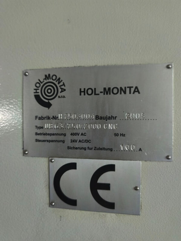 Gebrauchte Rundschleifmaschine TOS HOL-MONTA UB 63/750/2000