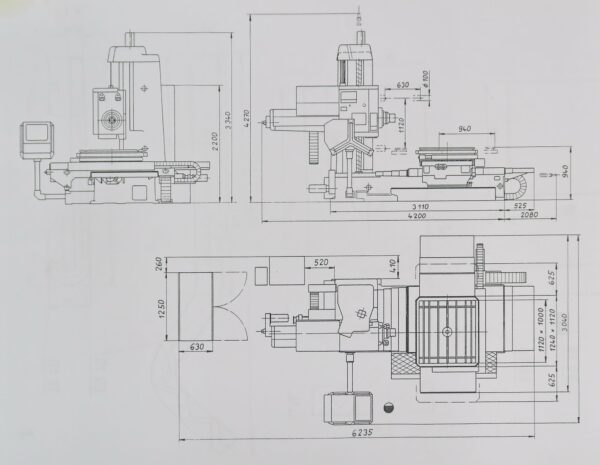 CNC Bohrwerk überholt: TOS WH 10 CNC
