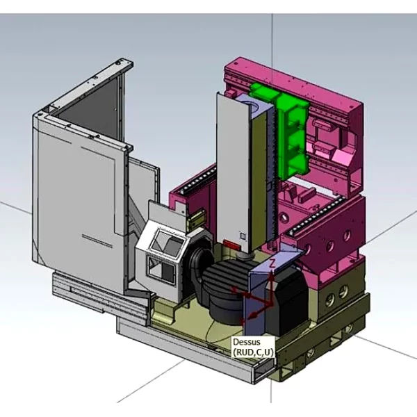 5-Achs-Bearbeitungszentrum MICROCUT - MCU-5X – Maschinenbett