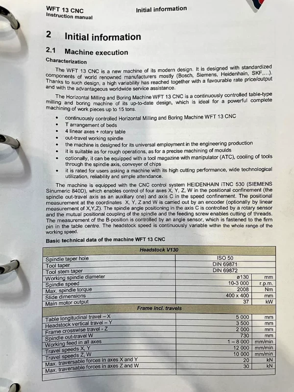 Gebrauchtes Tischbohrwerk Fermat WFT 13 – Rueckansicht