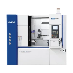 CNC Dreh-Fräsmaschine Z-MaT STAR DT500E – Frontansicht mit offener Tür