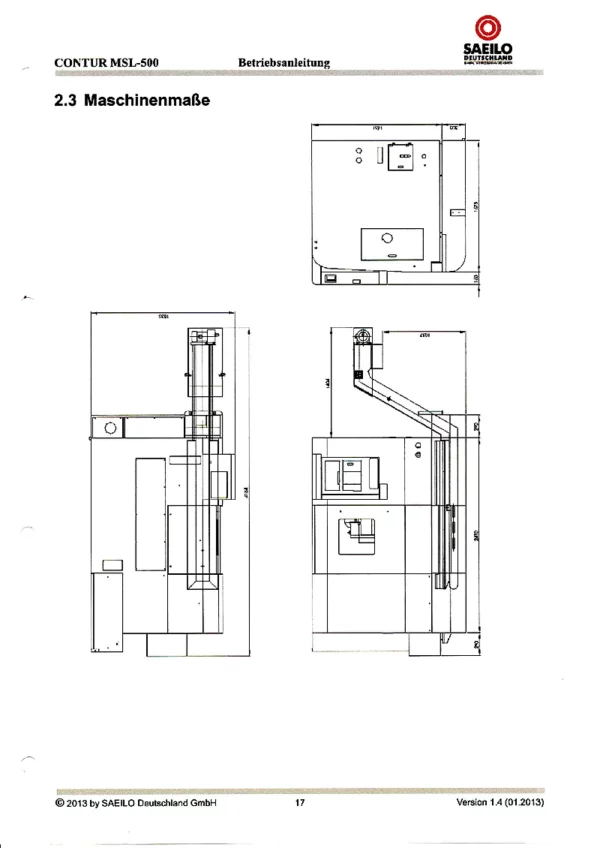 CNC Drehmaschine SAEILO MLS 500 (C-Achse) – Gegenspindel