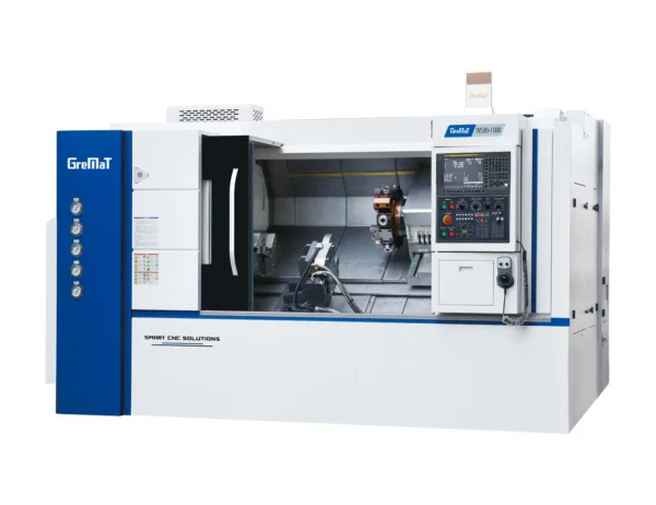 CNC Drehmaschine Schrägbett Z-MaT STAR TN500-1000 – Perspektivische Seitenansicht
