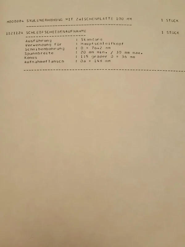 Gebrauchte Flachschleifmaschine ELB Orion 635 ND – Rueckansicht