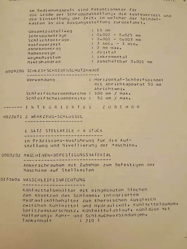 Gebrauchte Flachschleifmaschine ELB Orion 635 ND – Seitenansicht