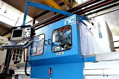 Bettfräsmaschine nach Montage und Inbetriebnahme