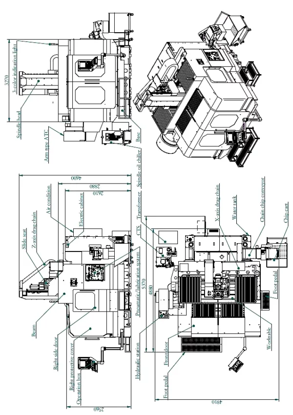 Neue CNC Portalfräsmaschine Skymaster VM 2000 – Gesamtansicht