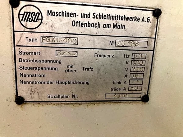 Konventionelle Rundschleifmaschine Cincinnati/MSO – Schleifscheibe