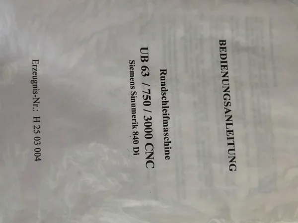 Gebrauchte Rundschleifmaschine TOS HOL-MONTA UB 63/750/2000 – Fuehrungsbahn