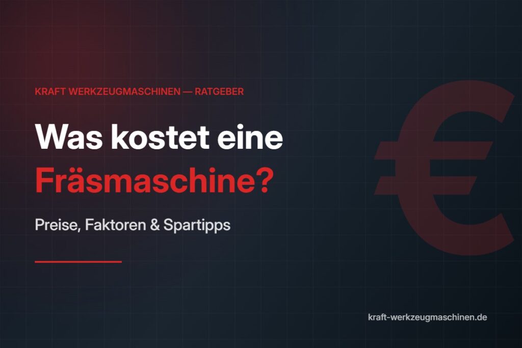 Was kostet eine Fräsmaschine — KRAFT Werkzeugmaschinen Ratgeber
